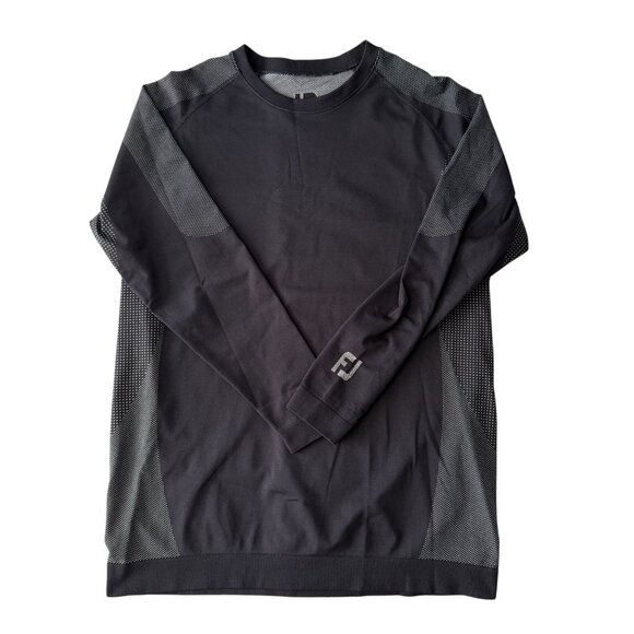 FootJoy Mens Thermal Base Layer Black Long Sleeve Nylon/Polyester/Spandex Size L - Picture 10 of 11
